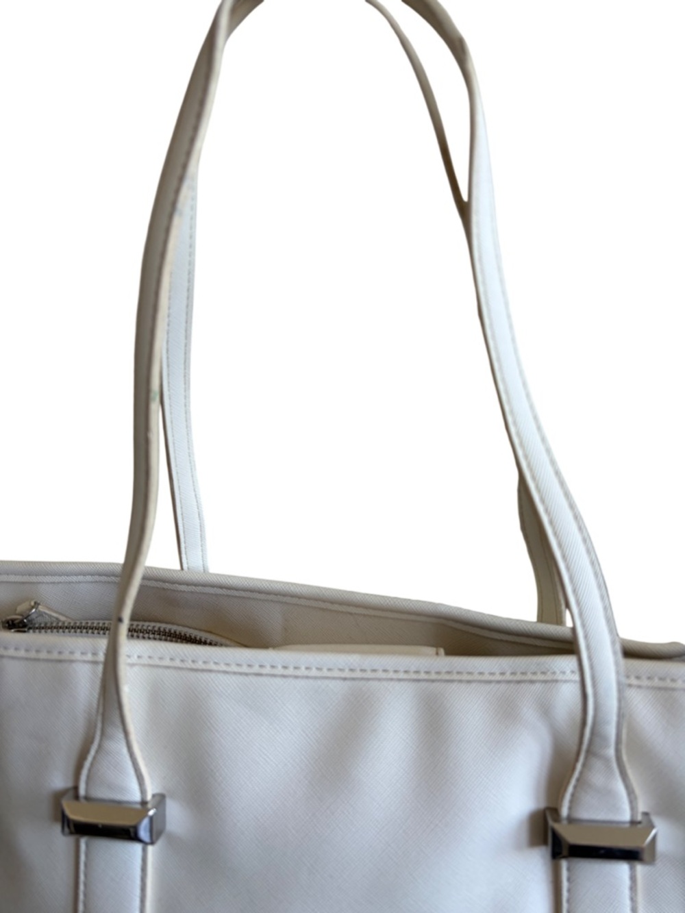 RESERVED SNOB ESSENTIALS Butterfly Tote Bag Cream Shoulder Handbag Cutout Purse - Picture 4 of 16